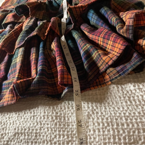 Flannel ruffle dress by SOS Meme Club w/detachable bunny hood Medium - Picture 11 of 15